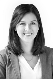 EMILY M. HILL Black and white headshot of Emily M. Hill
